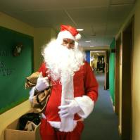 Father Christmas visiting Goldstone